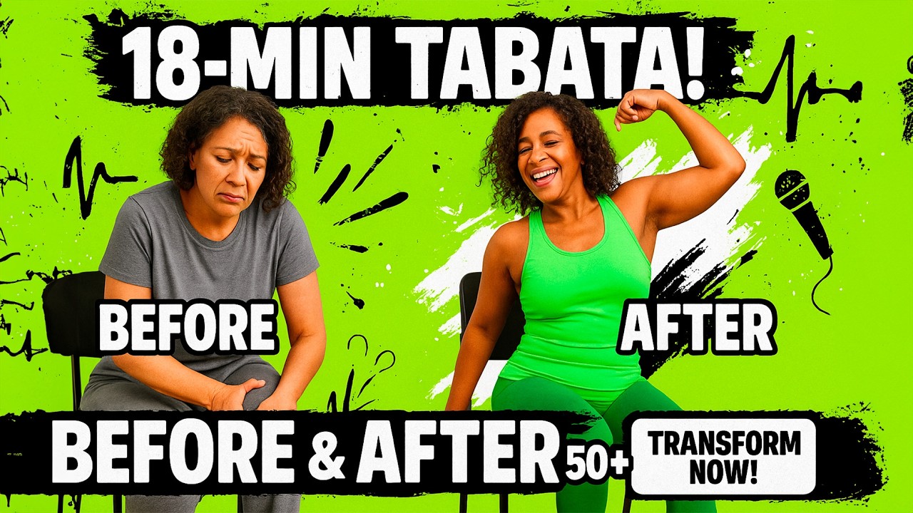 18-Min Tabata Chair Workout: Burn Fat & Boost Energy for Women 50+!