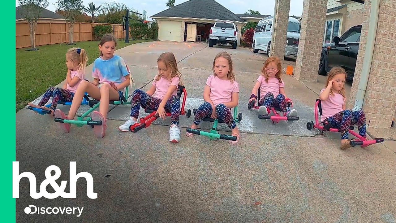 Corridas de patinete e vídeos caseiros para divertir as meninas em casa | Os Busbys +5 | H&H Brasil