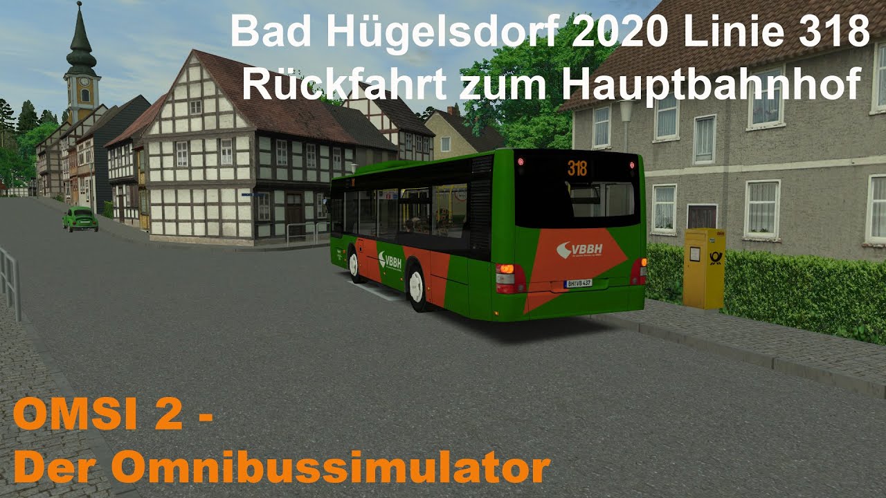 Omsi 2 Bad Hügelsdorf 2020 Linie 318 Rückfahrt zum Hauptbahnhof MAN Lions City A47