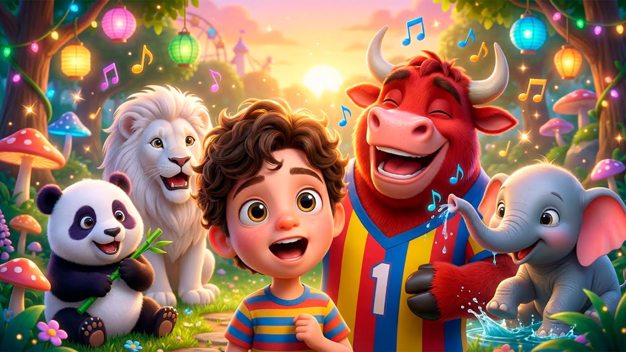 Canci&oacute;n de los ANIMALES M&Aacute;GICOS 🐼🦁 Canciones Infantiles | Tomy y Tory