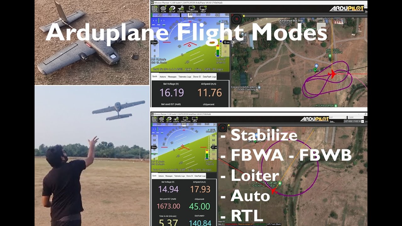 Учебное пособие для начинающих: Режимы полета Arduplane