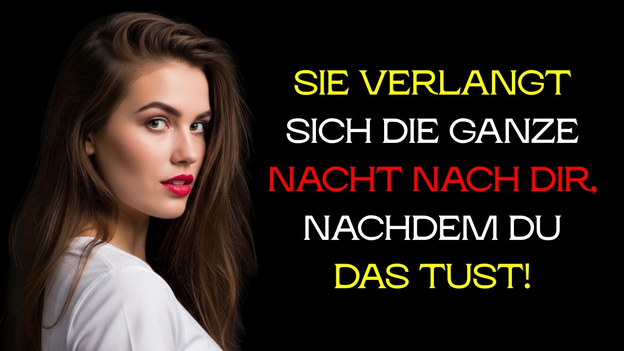 Wenn sie nicht schlafen kann, liegt es daran, dass du DAS getan hast (Frauenpsychologie)