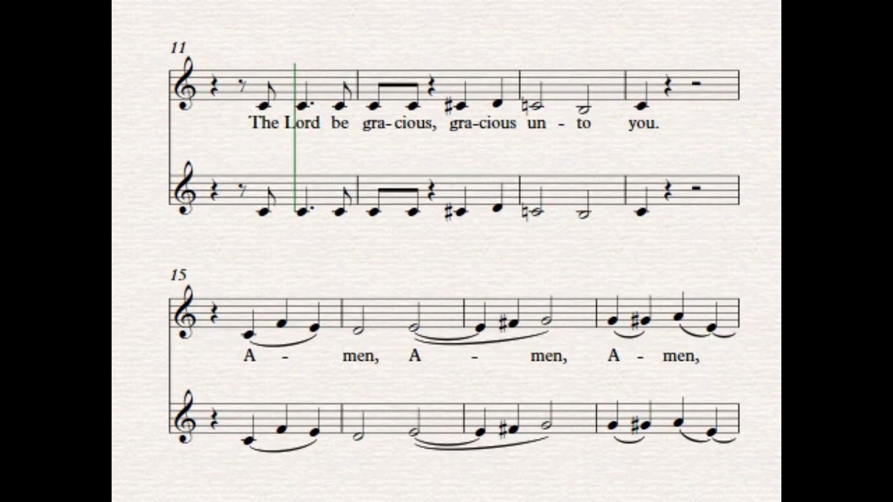 The Lord Bless You and Keep You I Alto Part I Lyrics & Notes