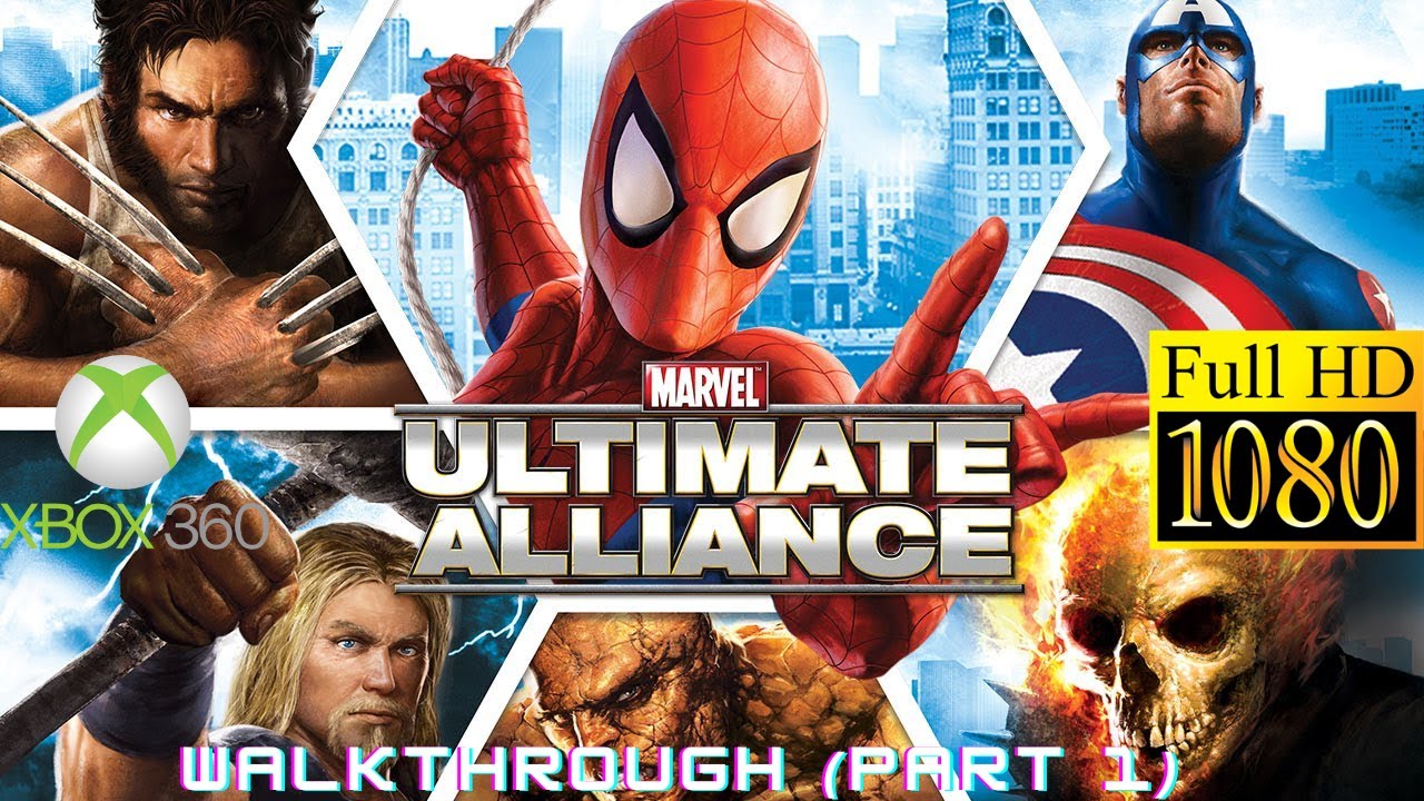 Longplay of Marvel Ultimate Alliance (Xbox 360, 2006)-Complete Walkthrough (Part 1) in HD