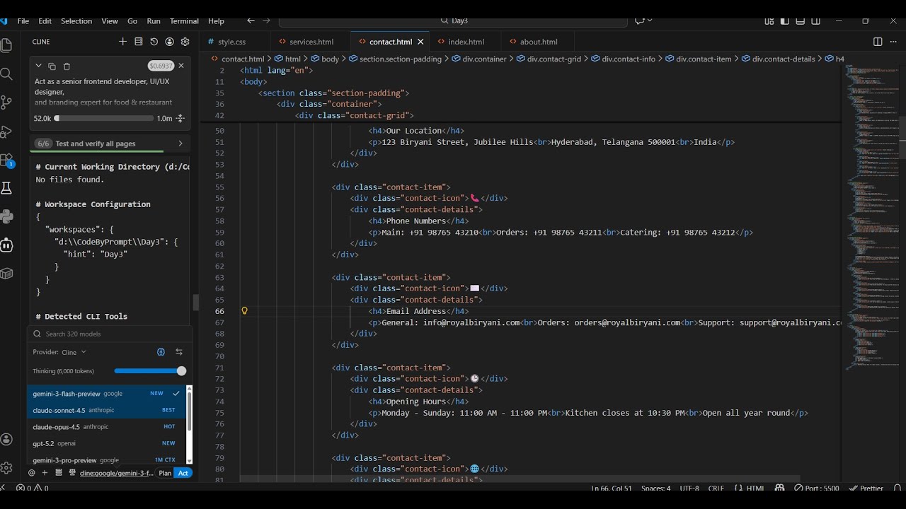 Day 1: Build a Personal Profile Page using HTML & AI | CodeByPrompt