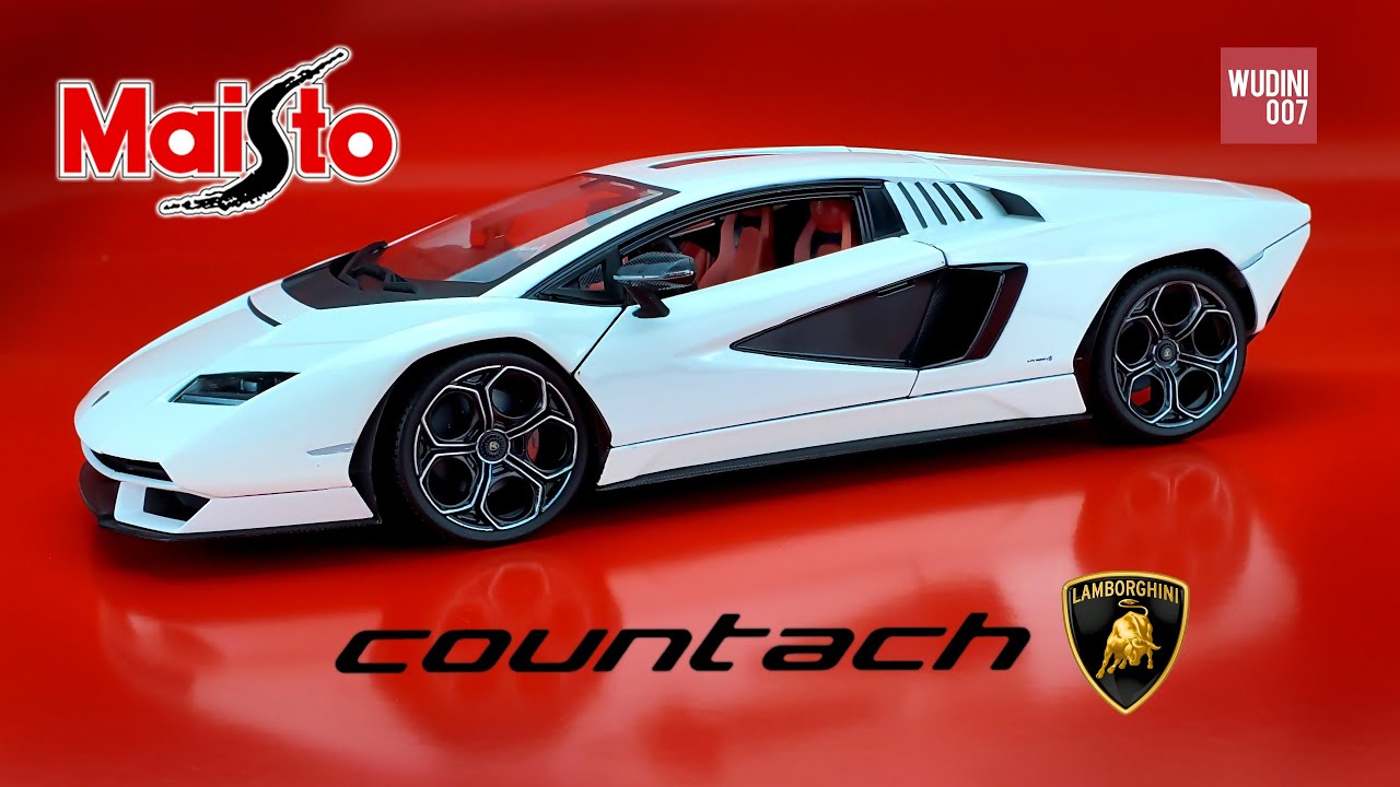 MAISTO 1/18 Diecast Lamborghini Countach LPI 800-4 - Showcase