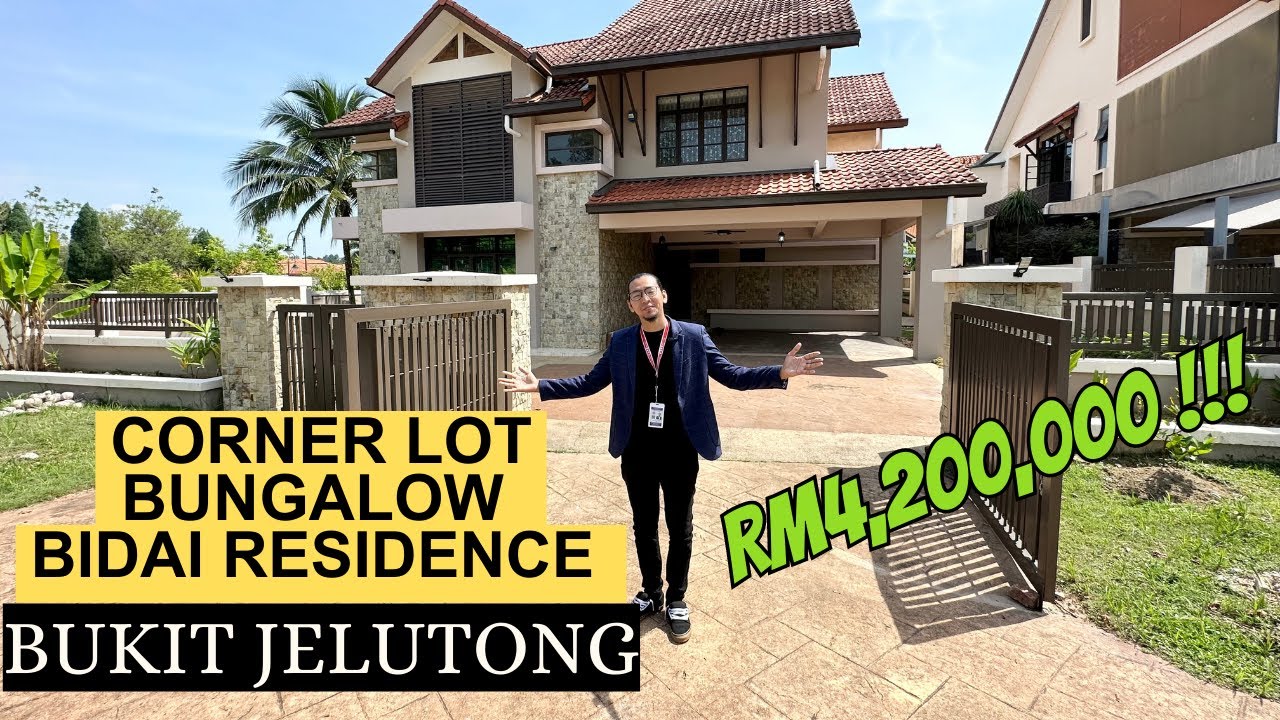 RM4,200,000 | BUNGALOW BIDAI RESIDENCE @ BUKIT JELUTONG | 9106 SQFT | FREEHOLD | CORNER UNIT