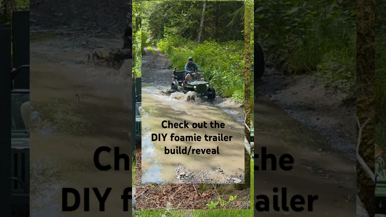 3pt DIY foamie overland trailer build and reveal! Full-length video in link, watch now!