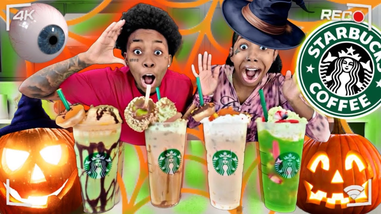 Жуткий челлендж с напитками в Starbucks 😱 | VLOGTOBER, день 10
