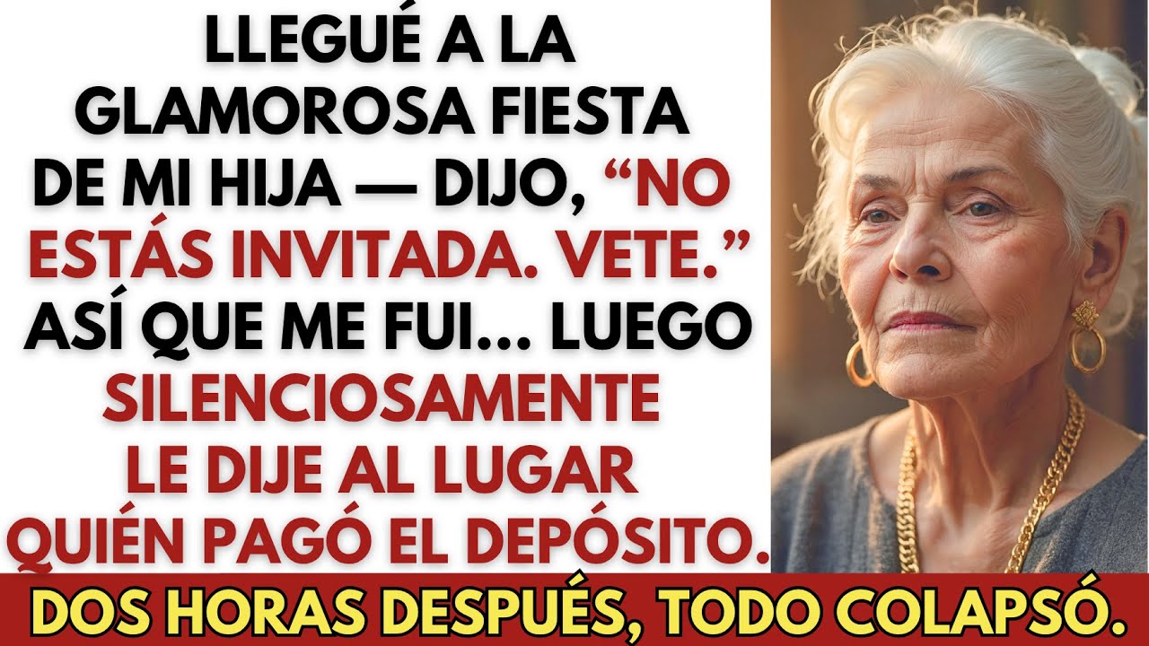 Llegué a la cena — oí “no estás invitada” — así que revelé quién pagó el depósito.