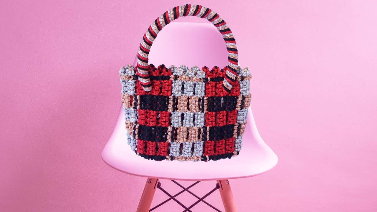 Tutorial hand bag 4 warna ,tradisional hand bag