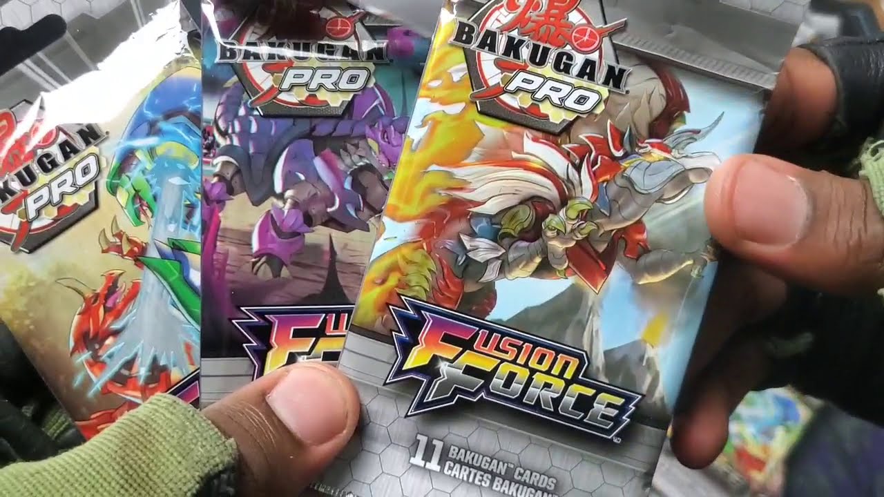 NEW BAKUGAN PRO FUSION FORCE CARD PACK OPENING #1!