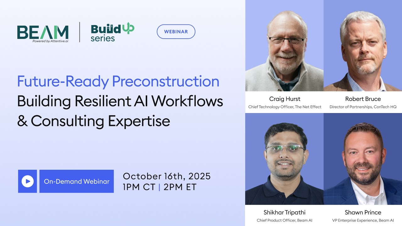 Building Resilient AI Workflows in Precon | Episode 4 - BuildUp Webinar Series | Beam AI