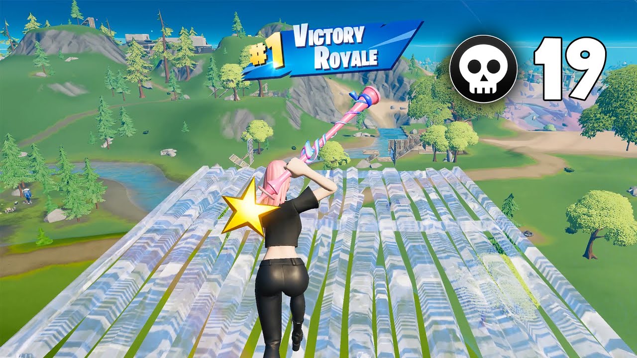 Haze Skin and Star Wand Pickaxe High Kill Solo Win Fortnite Gameplay (Fortnite Skin Combos)