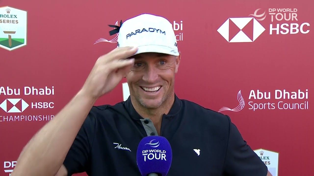 Alex Noren Flash Interview Friday 2023 Abu Dhabi HSBC Championship © DP World Tour