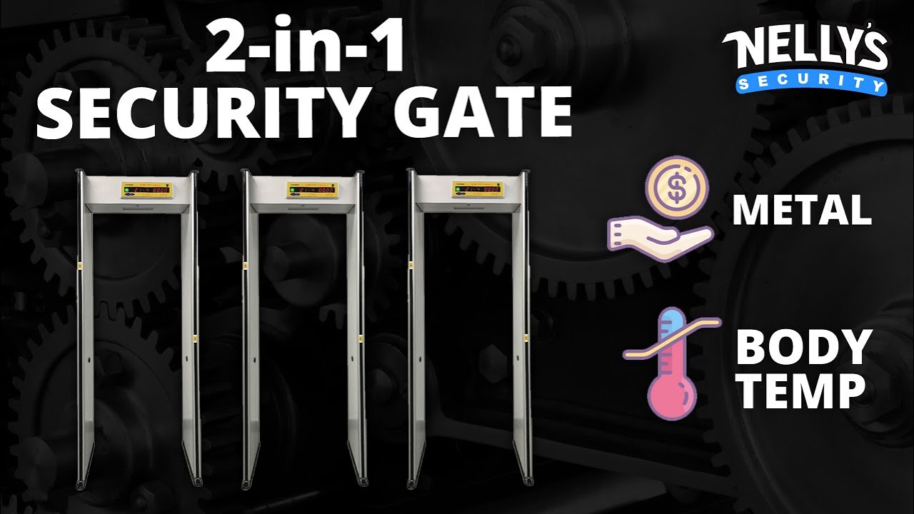 Metal & Temperature Detection Security Gate! Two Products In One from Uniview (USS-SC100A-TM-O)