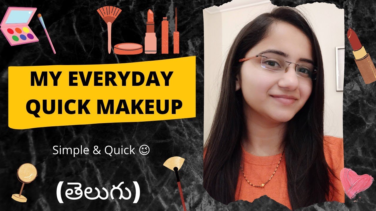 My Everyday Quick Makeup | Daily makeup in తెలుగు | How to use makeup Sponge | Madhuri Krishna | VOV