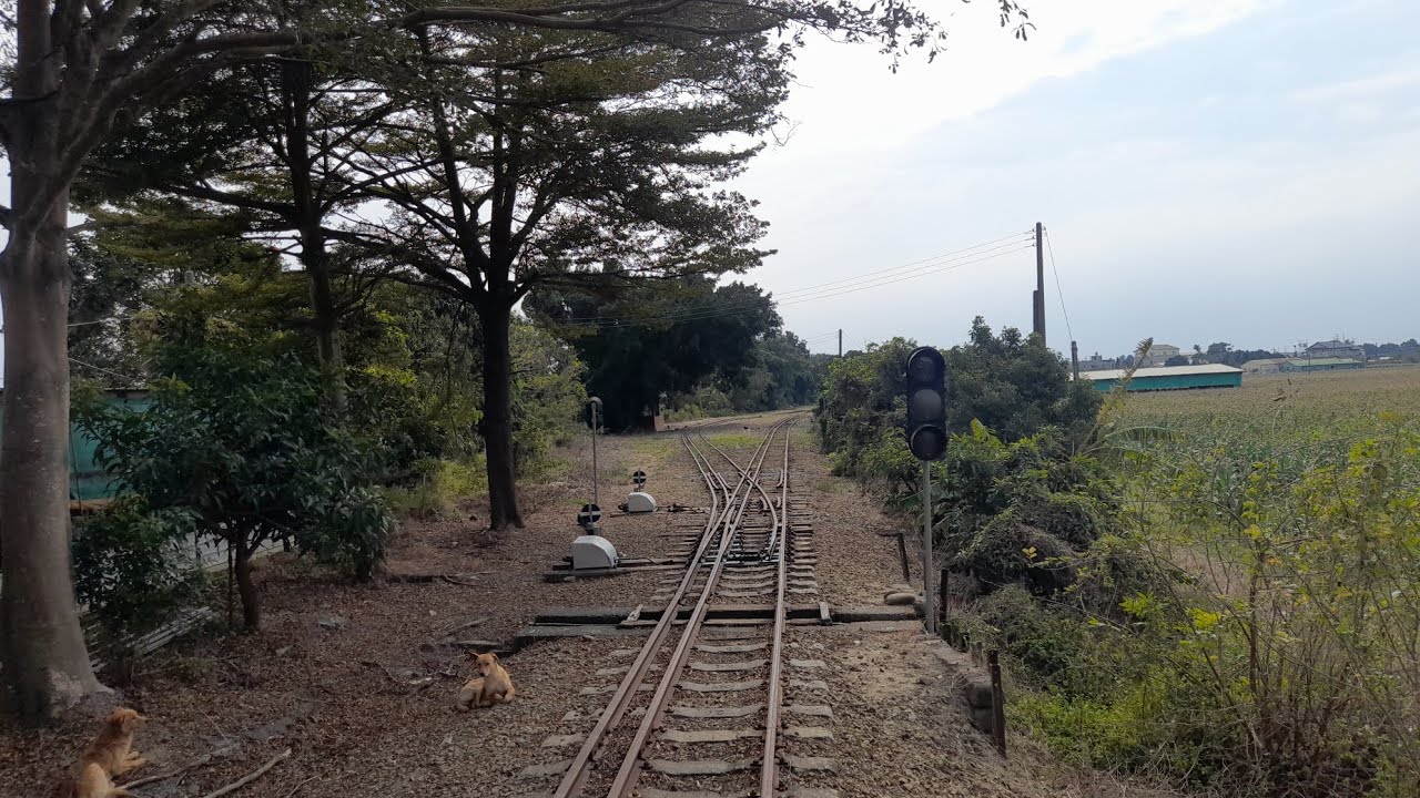 新營糖廠五分車八翁線538勝利號中興～火燒店前方路程景