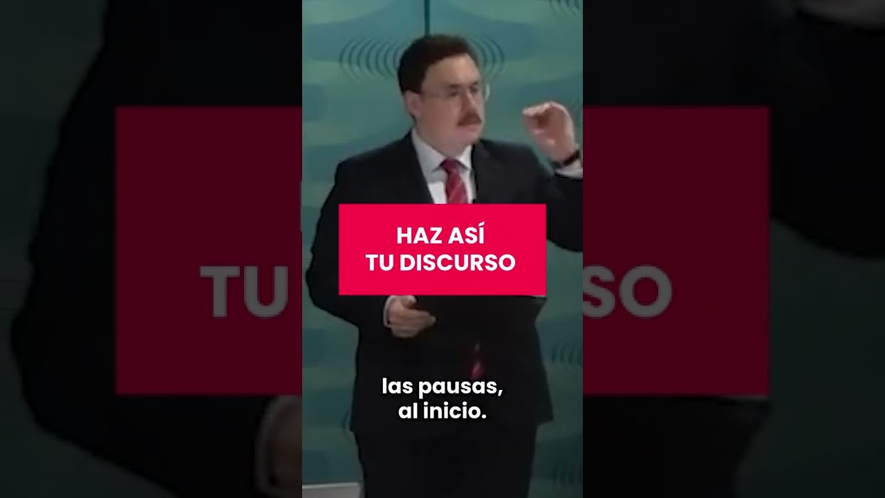 Haz as&iacute; tu discurso al hablar en p&uacute;blico #shorts