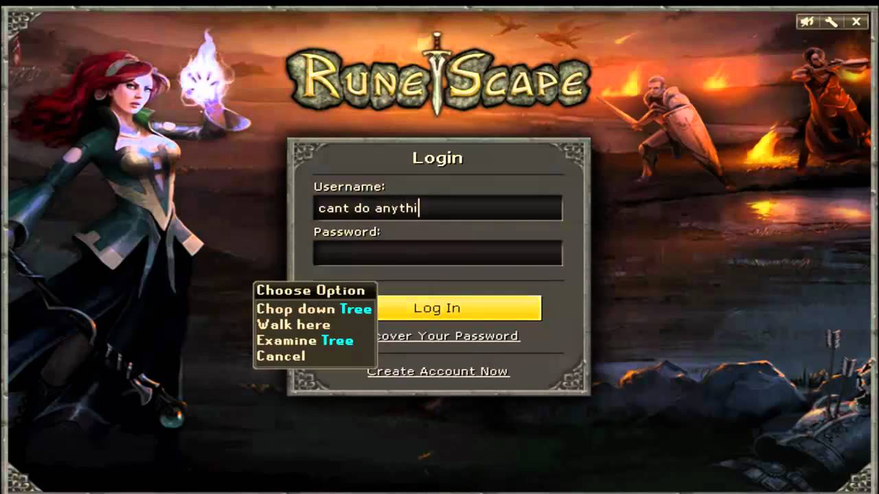 runescape log out glitch