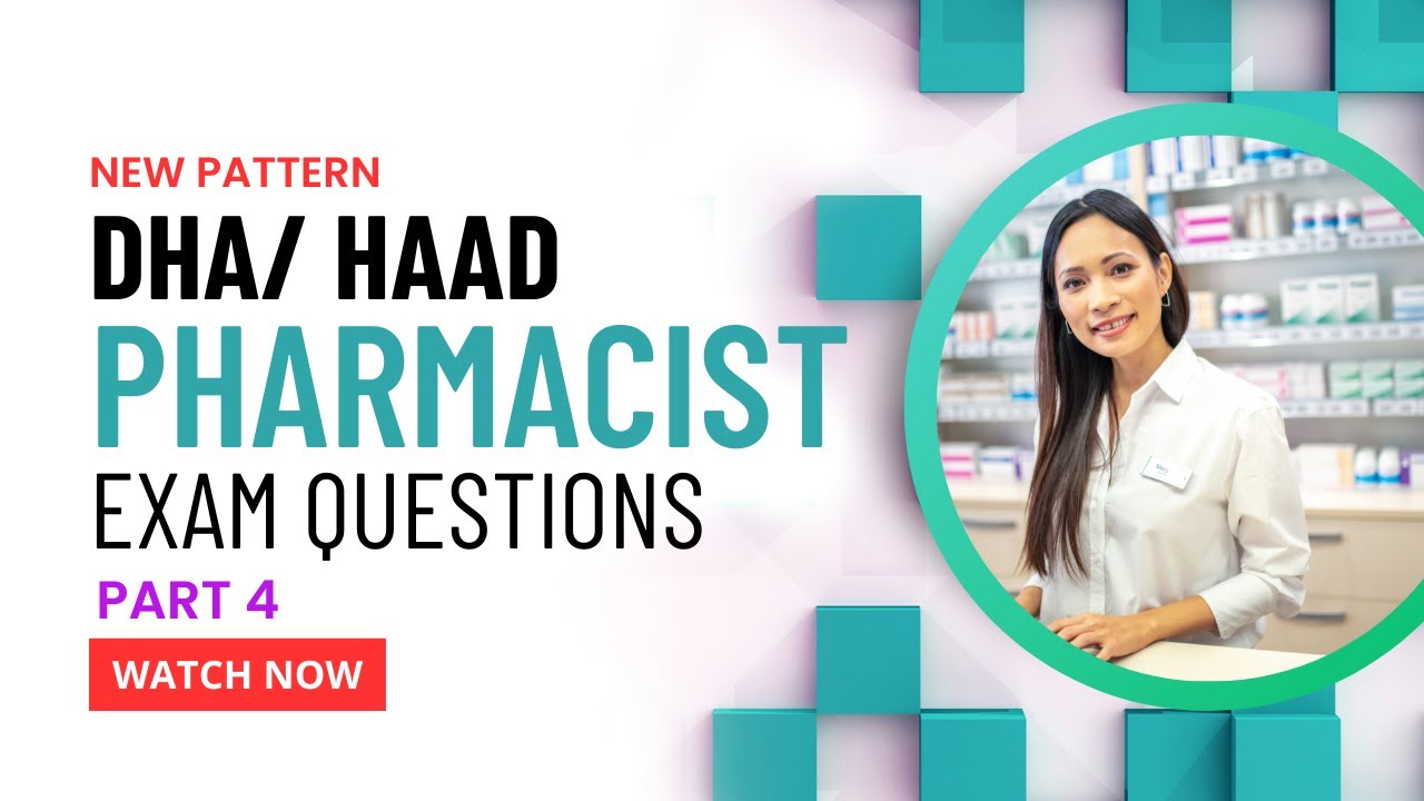 ЭКЗАМЕН НА ФАРМАЦИСТА DHA/HAAD. НОВЫЕ ВОПРОСЫ ПО ШАБЛОНУ. ЧАСТЬ 4 #dha_pharmacist_exam_questions ...