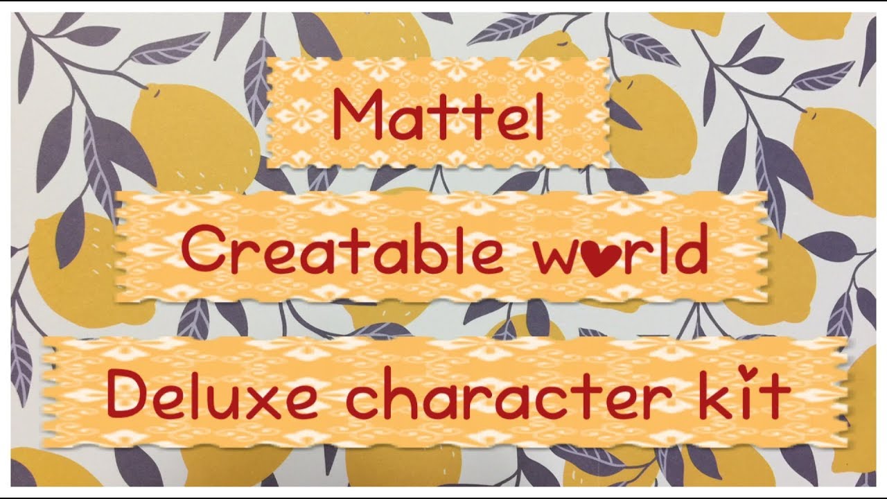 MATTEL CREATABLE WORLD DELUXE CHARACTER KIT UNBOXING AND REVIEW - ADULT COLLECTOR