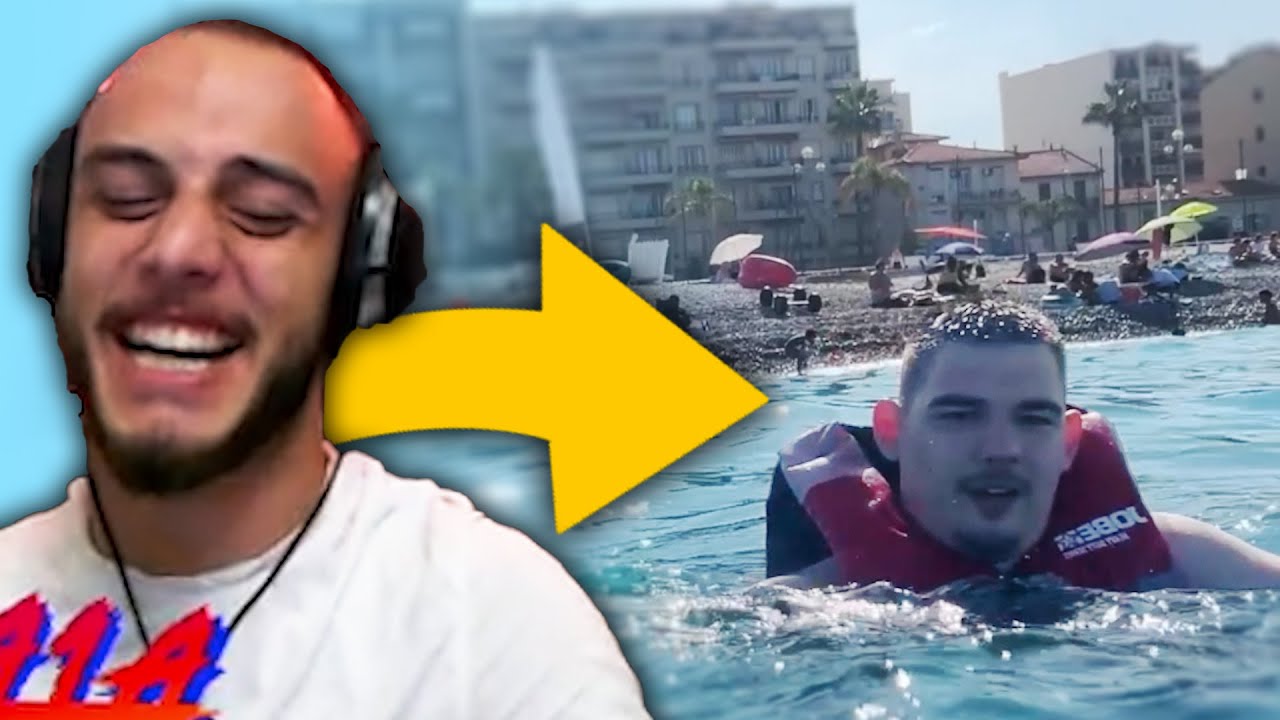 🌊 @4a1axd реагира на влога си от морето в Ница