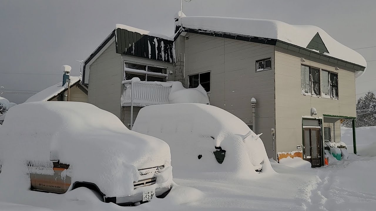 強烈な大寒波に立ち向かうミニホイールローダー🌈