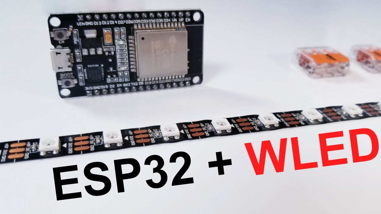 Как установить белый светодиод на плату ESP32 и подключить/управлять адресуемыми светодиодами