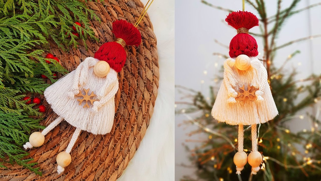 🎅 DIY GNOMO o DUENDE en MACRAME (paso a paso) | DIY Macrame Gnome Tutorial (step by step)