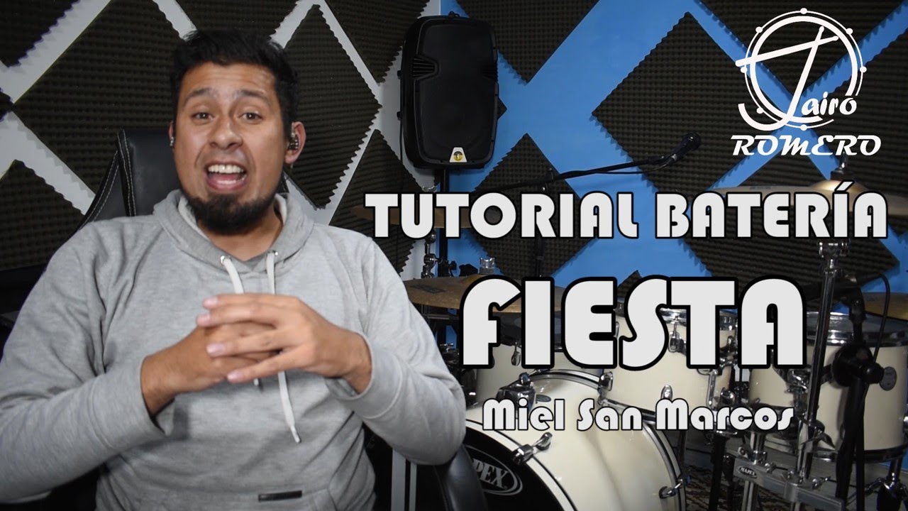 FIESTA (Miel San Marcos) tutorial bateria 🎧