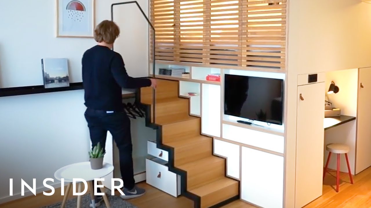 How This Tiny Apartment Easily Combines Home And Office Space