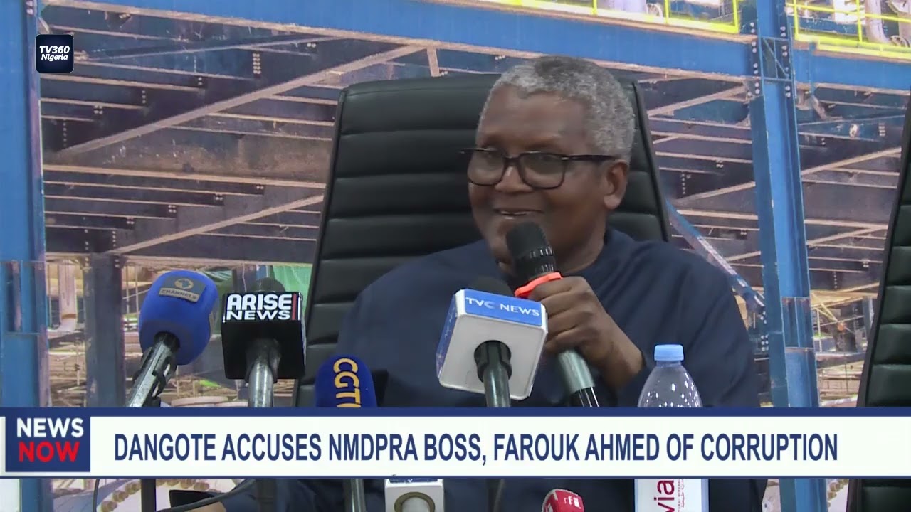 Данготе обвиняет главу NMDPRA Фарука Ахмеда в коррупции.