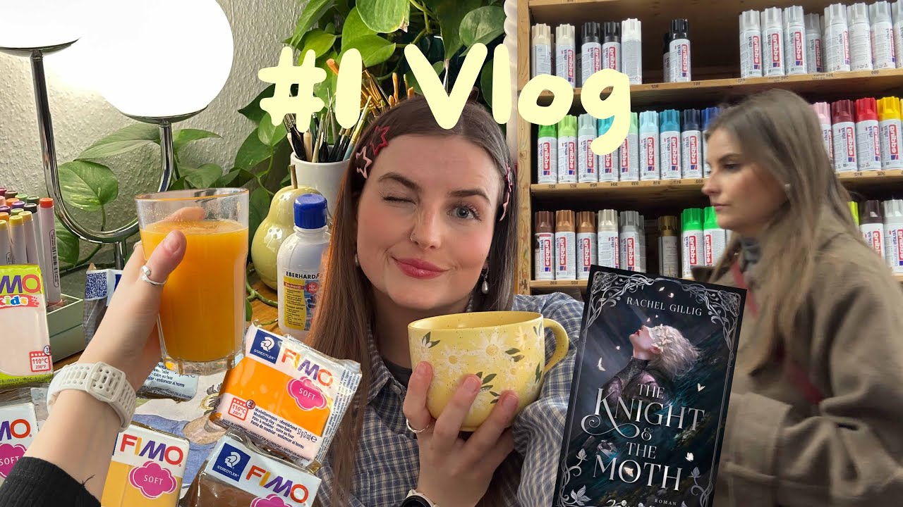 #1 Vlog 🎞️ Buchreview, Malen & Modellieren, Anzucht im Frühjahr 🍒📚🎨