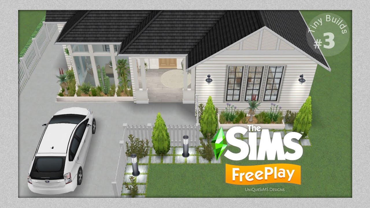 The Sims FreePlay: TINY BUILDS_#3 (1-Bedroom House Design) House Tour + Floor Plans