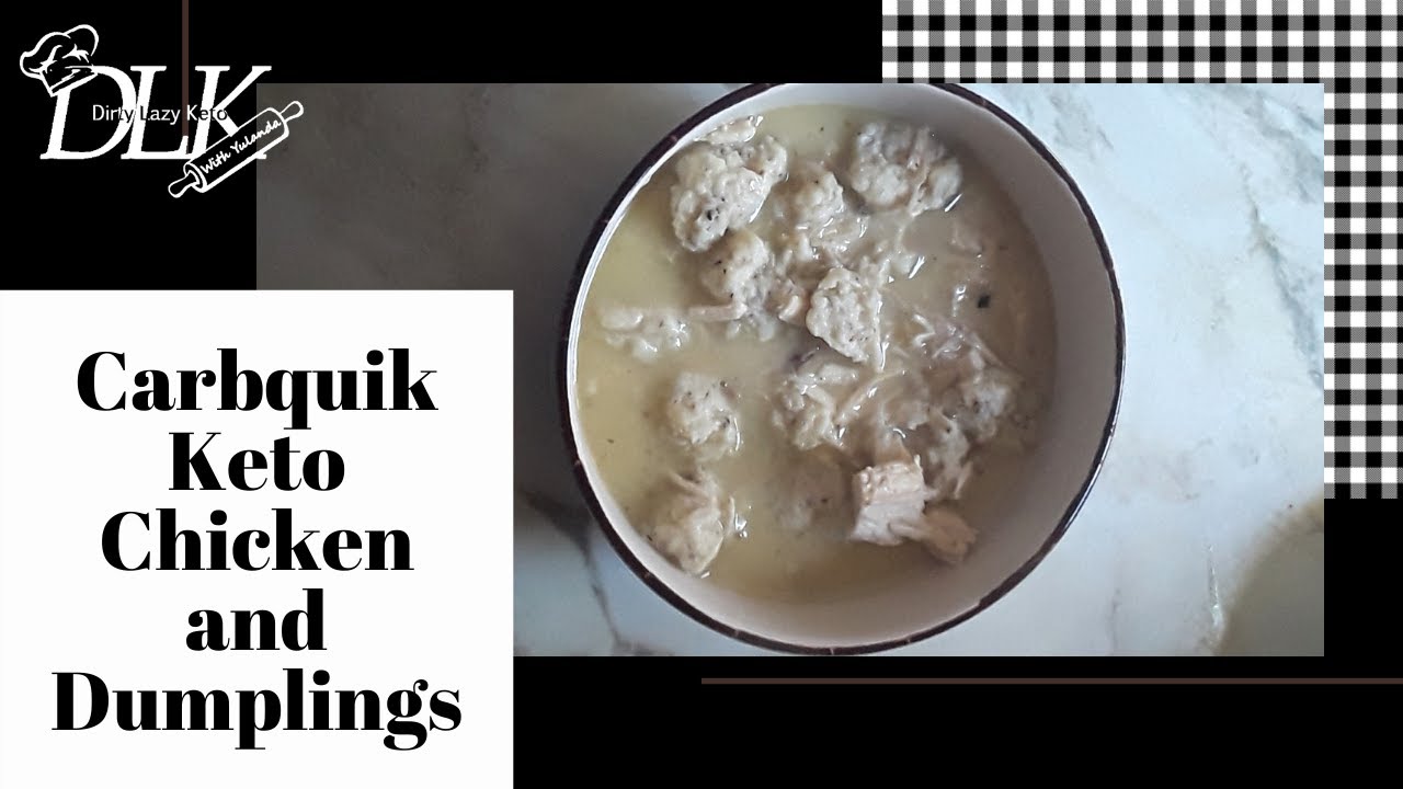 Easy Keto Chicken and Dumplings made with Carbquik | low Carb