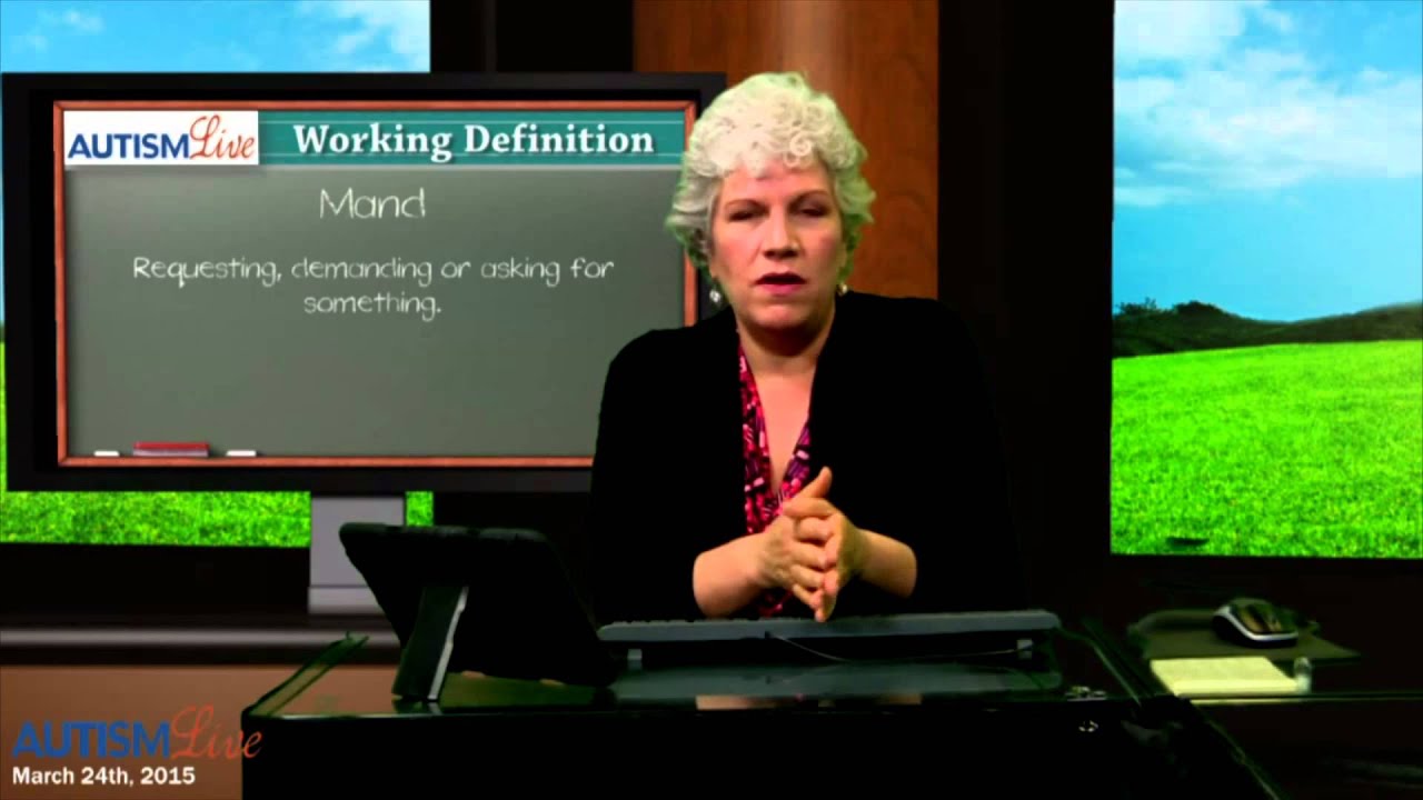Autism Jargon: Mand