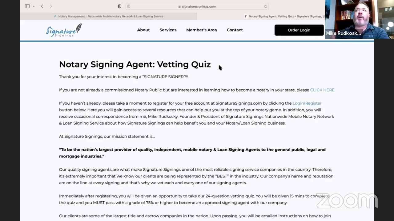Signature Signings Weekly Training, Market Update and Q&A