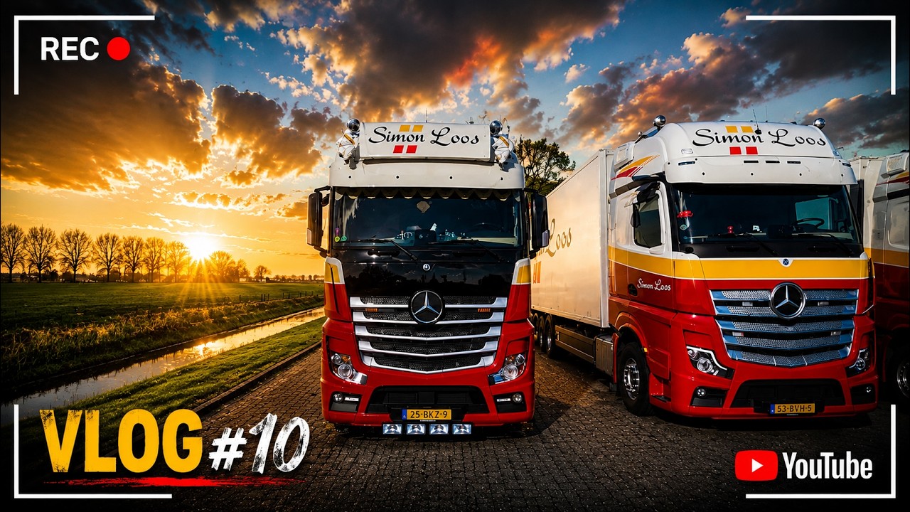 MET DE MERCEDES ACTROS VAN UIT SIMON LOOS WOGNUM☀️#vlog10