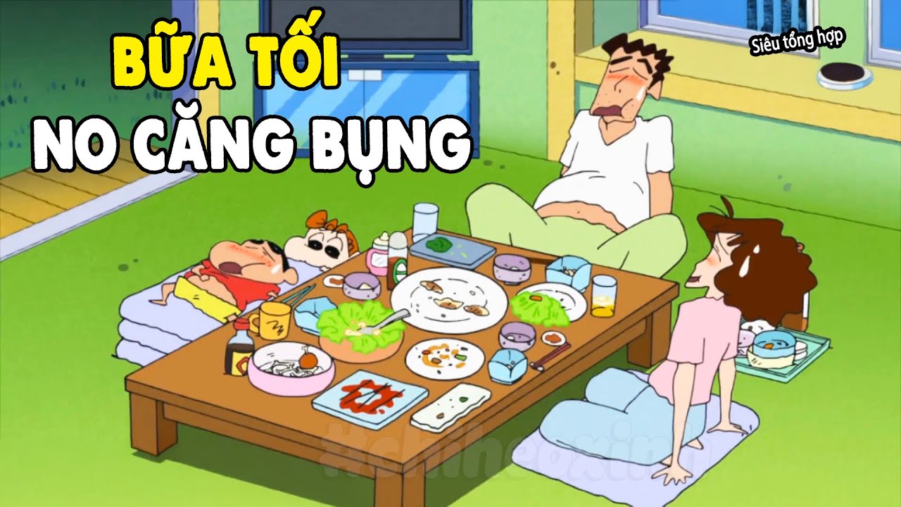 Siêu Tổng Hợp Shin - Thử Thách Cấm Cười Khi Ăn | Shin Tập Mới Để Ăn Cơm | Shin Cậu Bé Bút Chì
