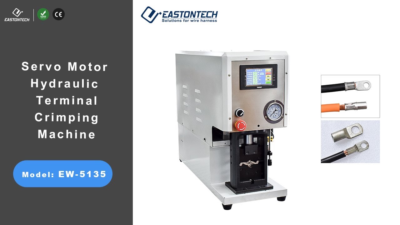 EW 5135 Servo Motor Hydraulic Terminal Crimping Machine