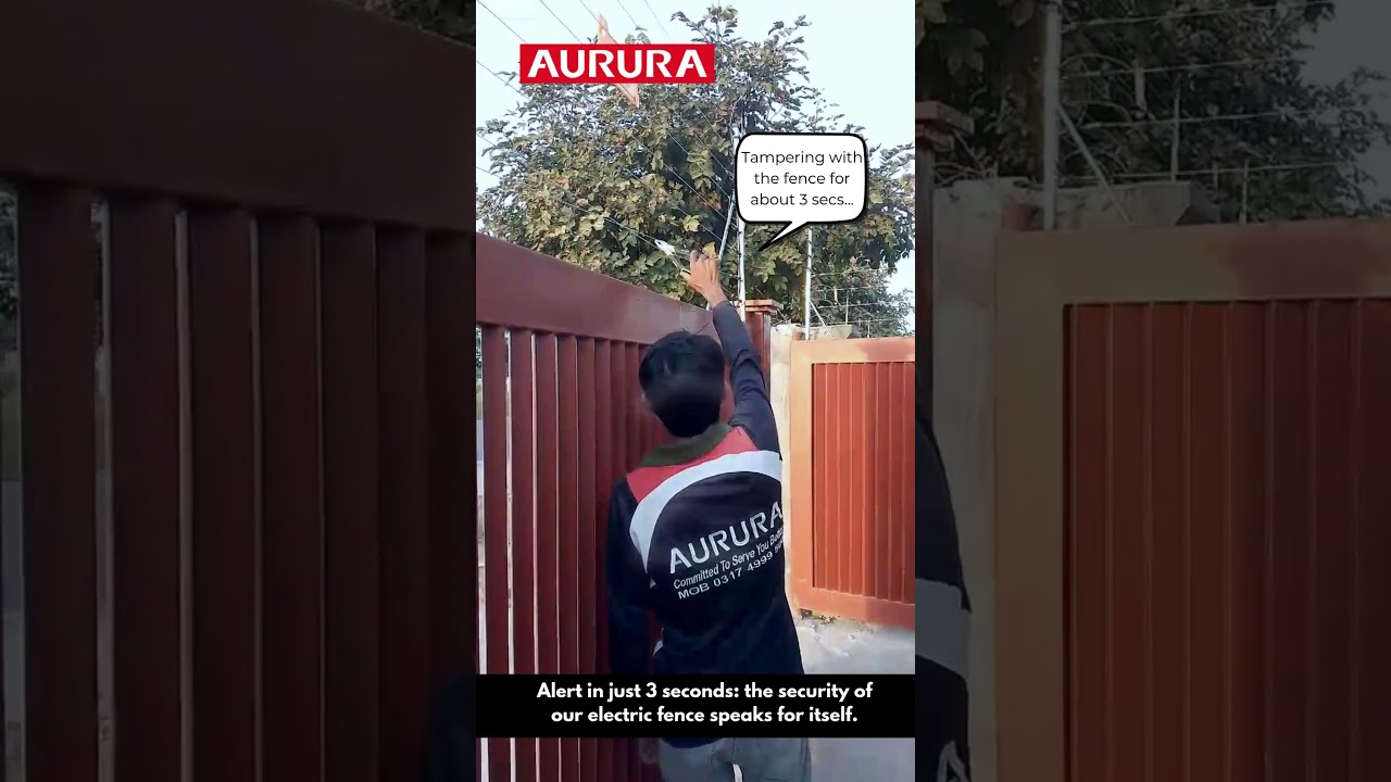 Watch This Electric Fence Alarm Trigger in Just 3 Seconds! ⚡️🔒 | AURURA