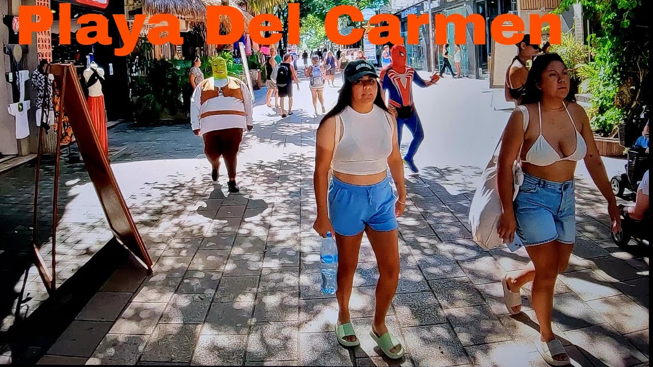 Walking In Playa Del Carmen.