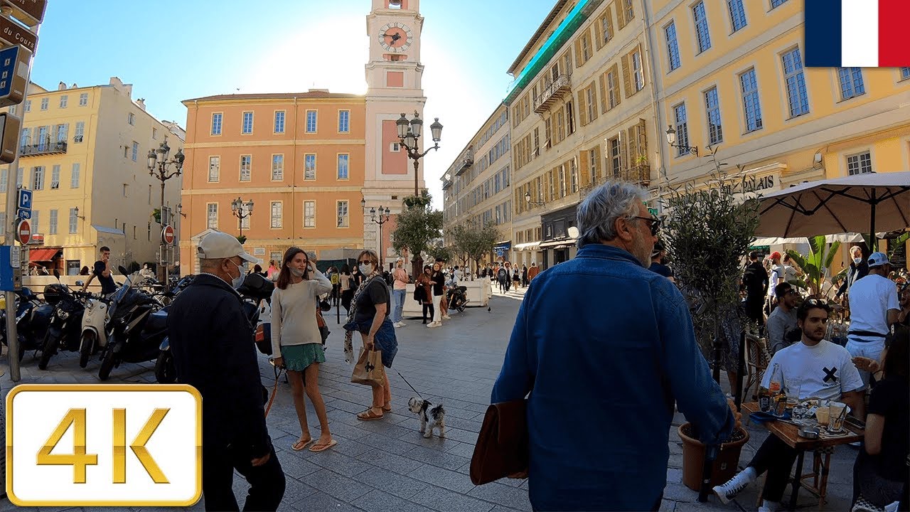 Old Town walk in Nice, France (French Riviera/Côte d'Azur) | Spring 2021【4K】