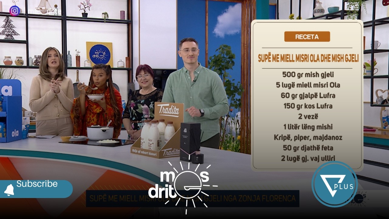 Supë me miell misri Ola dhe mish gjeli nga Zonja Florenca | Receta tradicionale