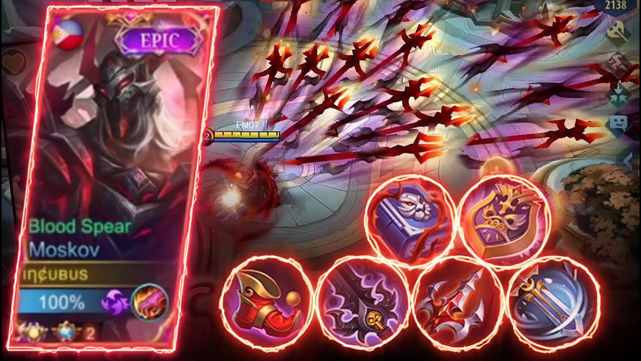 MOSKOV NO COOLDOWN BUILD! LEARN HOW TO UNLI DASH WITH MOSKOV! - MLBB