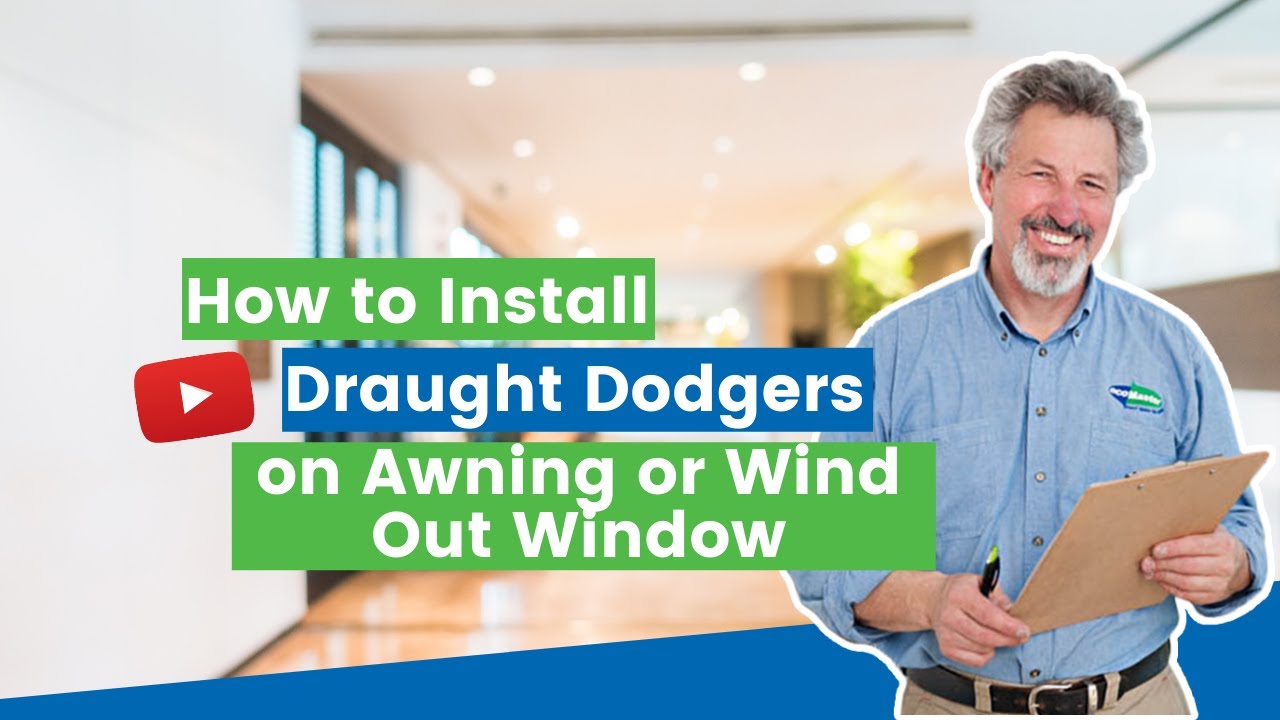 How to Install Draught Dodgers on Wind Out or Awning Window | by ecoMaster