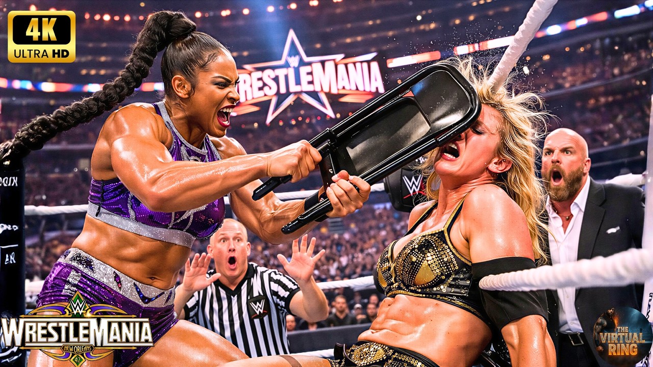 Бьянка Белэр против Шарлотты Флэр • Рестлмания • 13 марта 2026 г. 👑 #biancabelair #charlotteflair