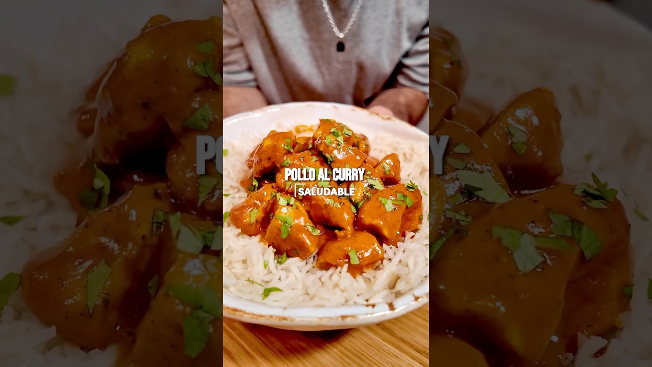 RECETA DE POLLO AL CURRY SALUDABLE #recetacocina #receta #recetascocina #food