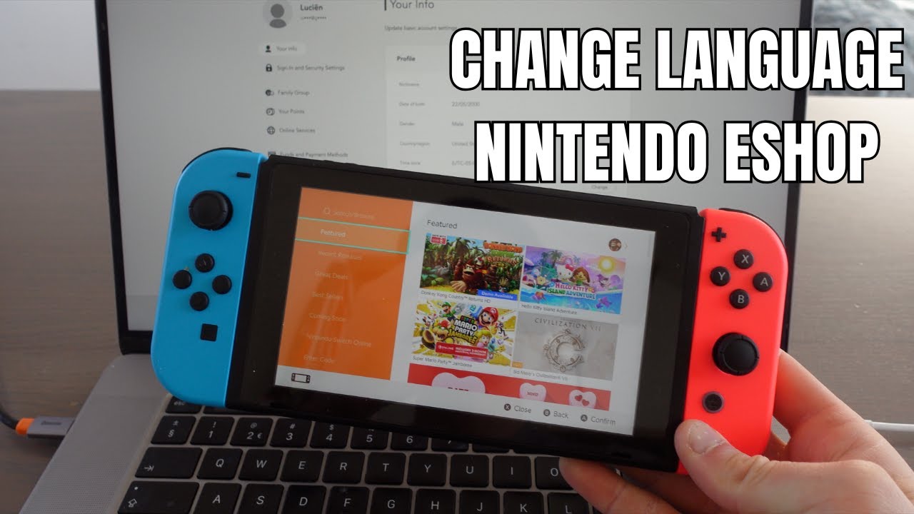 How To Change Language on Nintendo Switch eShop | Step by Step